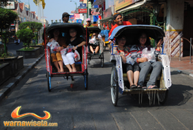 naik becak malioboro